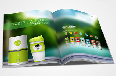 創新與環保的完美結合——邁科格林新材料環保杯產品畫冊設計